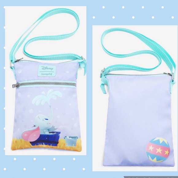 Loungefly Dumbo Bath Time Passport Crossbody Bag - Picture 1 of 8